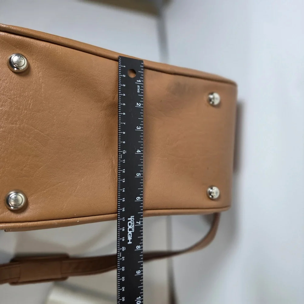 Samsonite Concord Vintage Tan Faux Leather‎ Messenger Bag Travel Shoulder Bag